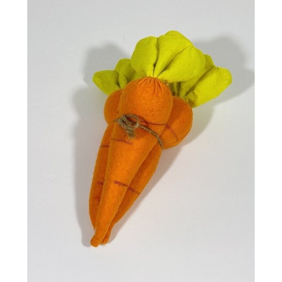 Unbranded Other - Fabric Carrots Felt Orange Easter Spring Farmhouse Filler Decor Rustic Garden